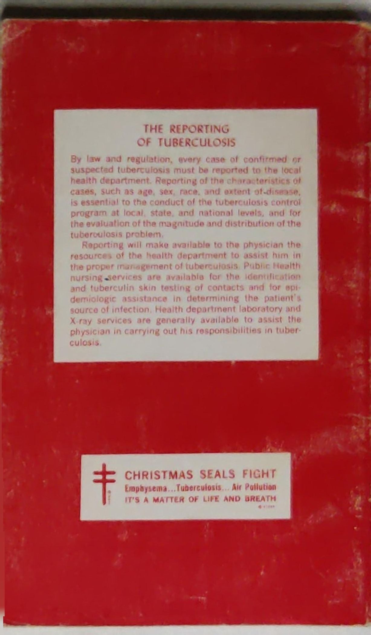 Diagnostic Standards and Classification of Tuberculosis