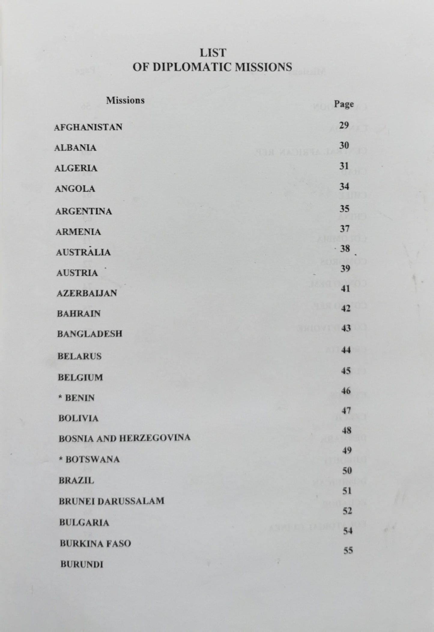 Diplomatic & Consular List 2010 By Arab Republic of Egypt and Egypt. Protocol Department