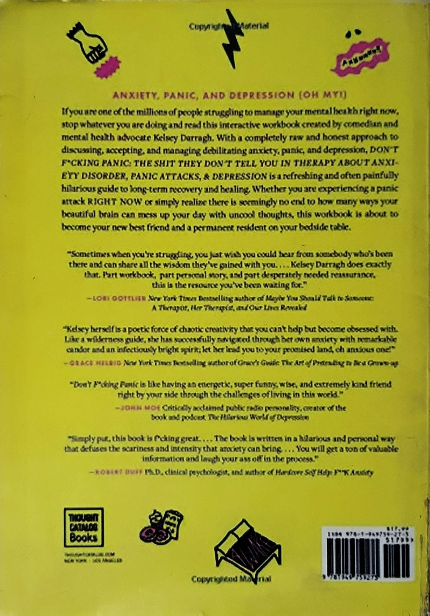 Don't F*cking Panic: The Shit They Don't Tell You in Therapy About Anxiety Disorder, Panic Attacks, & Depression By Kelsey Darragh