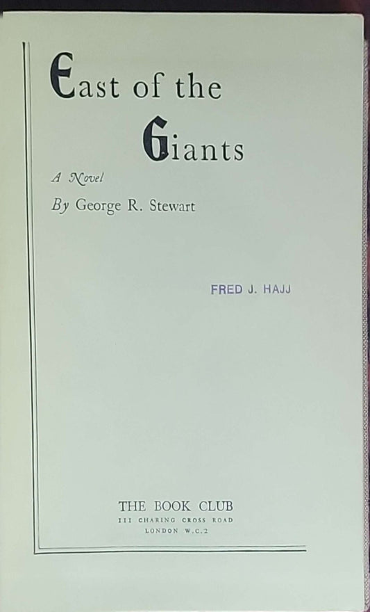 East of the Giants: A Novel