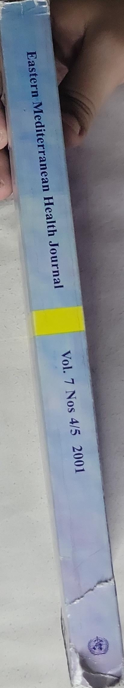 Eastern Mediterranean Health Journal: Vol. 7 Nos 4/5 (July/September) 2001