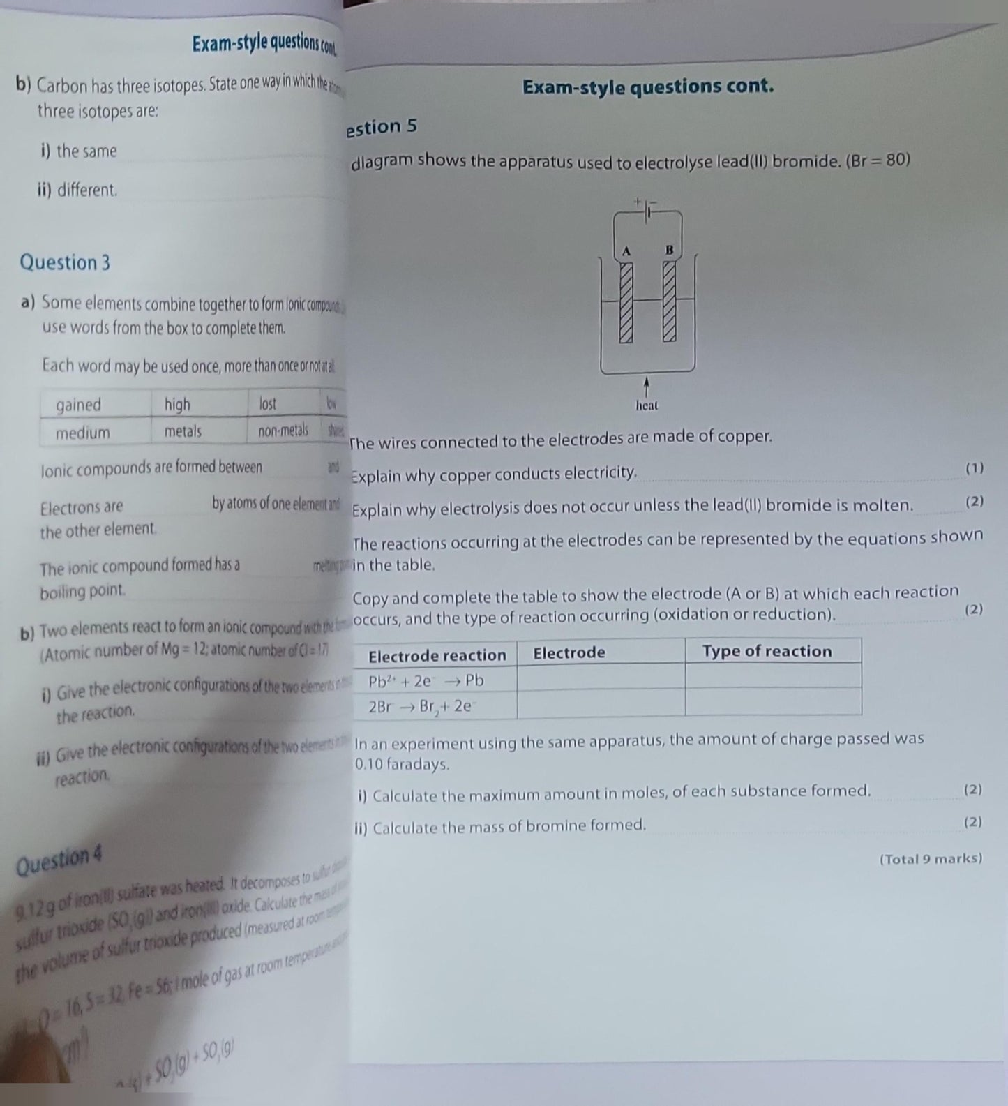 EDEXCEL INTERNATIONAL GCSE CHEMISTRY