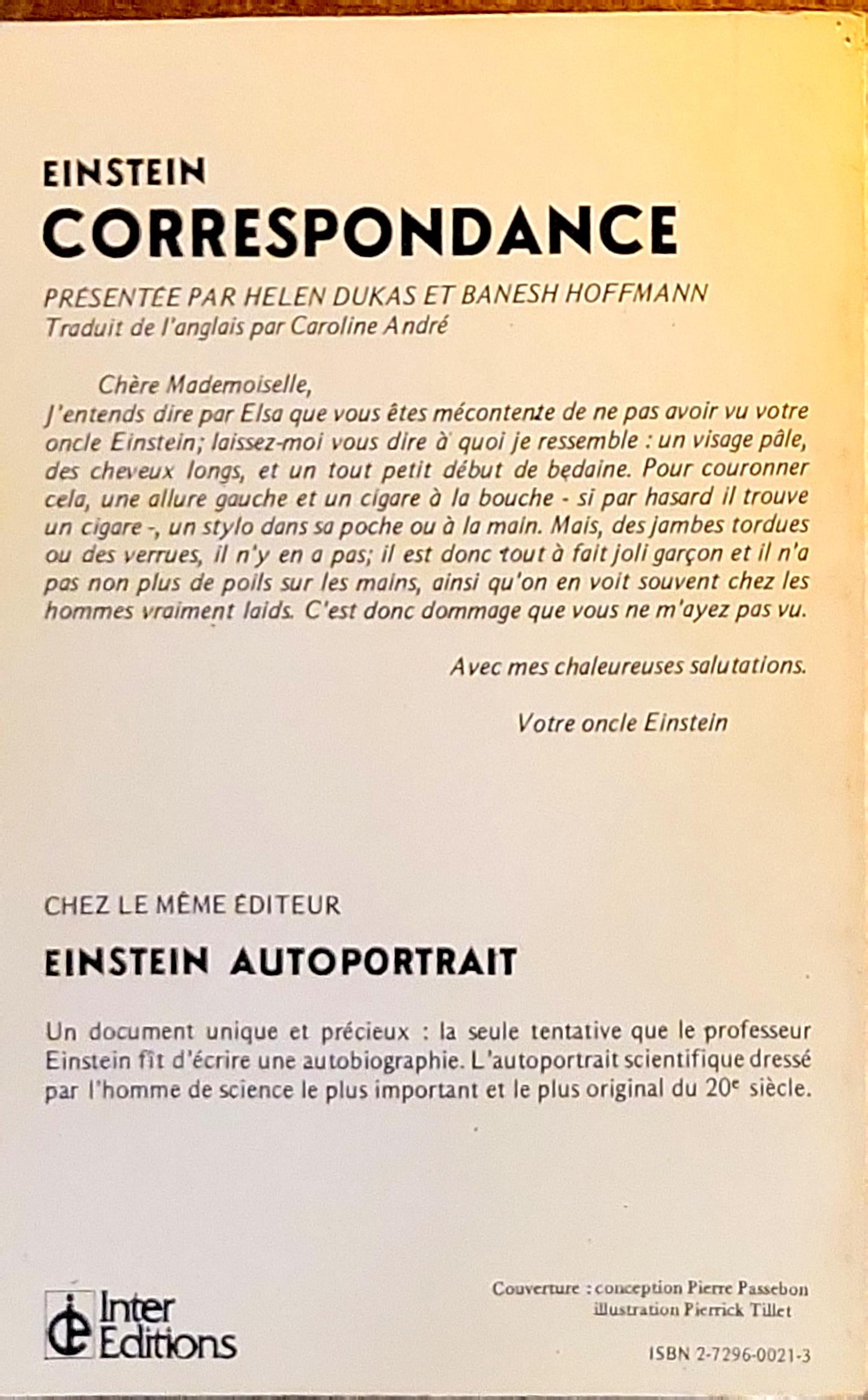 EINSTEIN CORRESPONDANCE