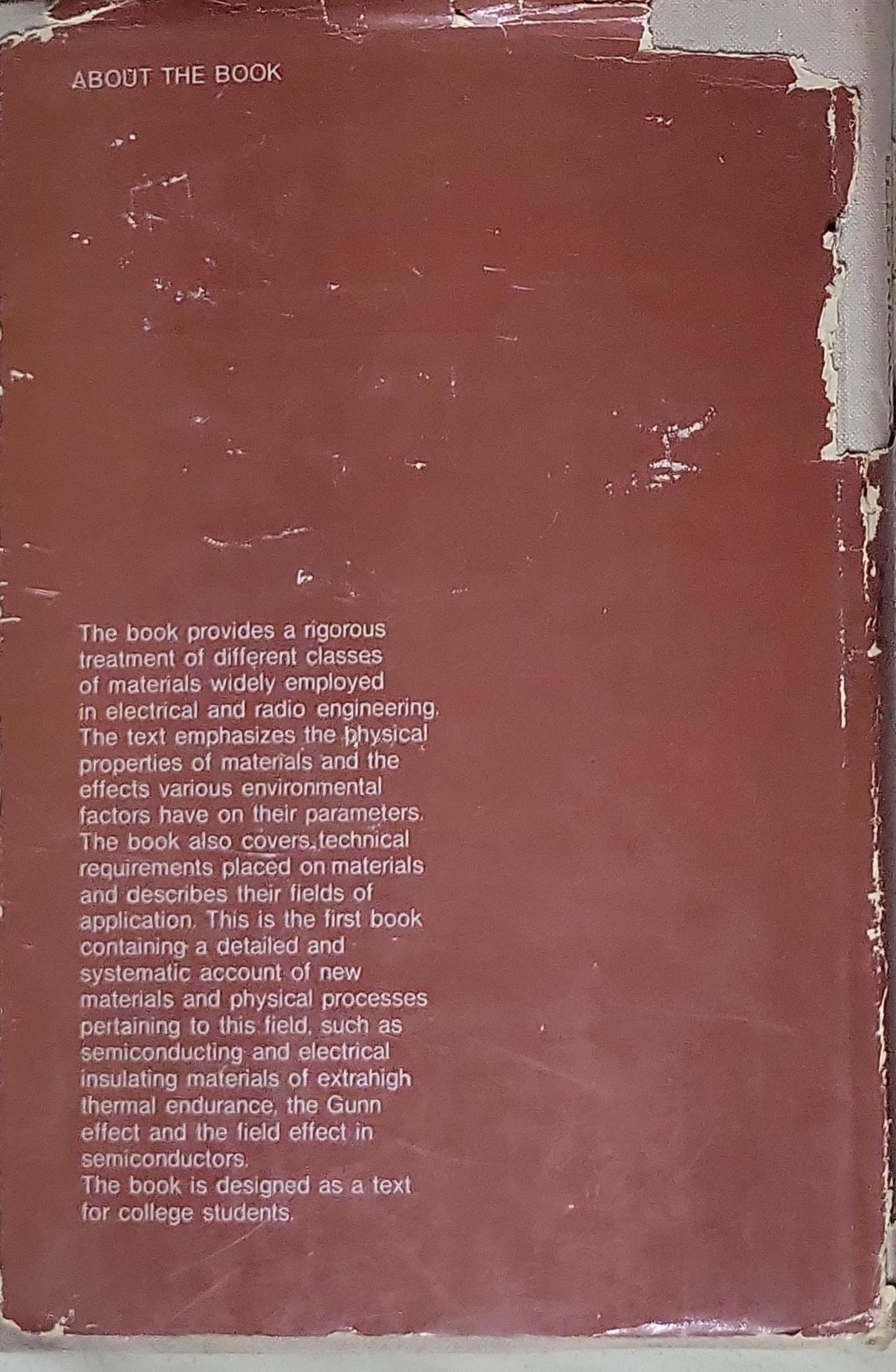 Electrical and Radio Engineering Materials: MIR Publishers Moscow edition