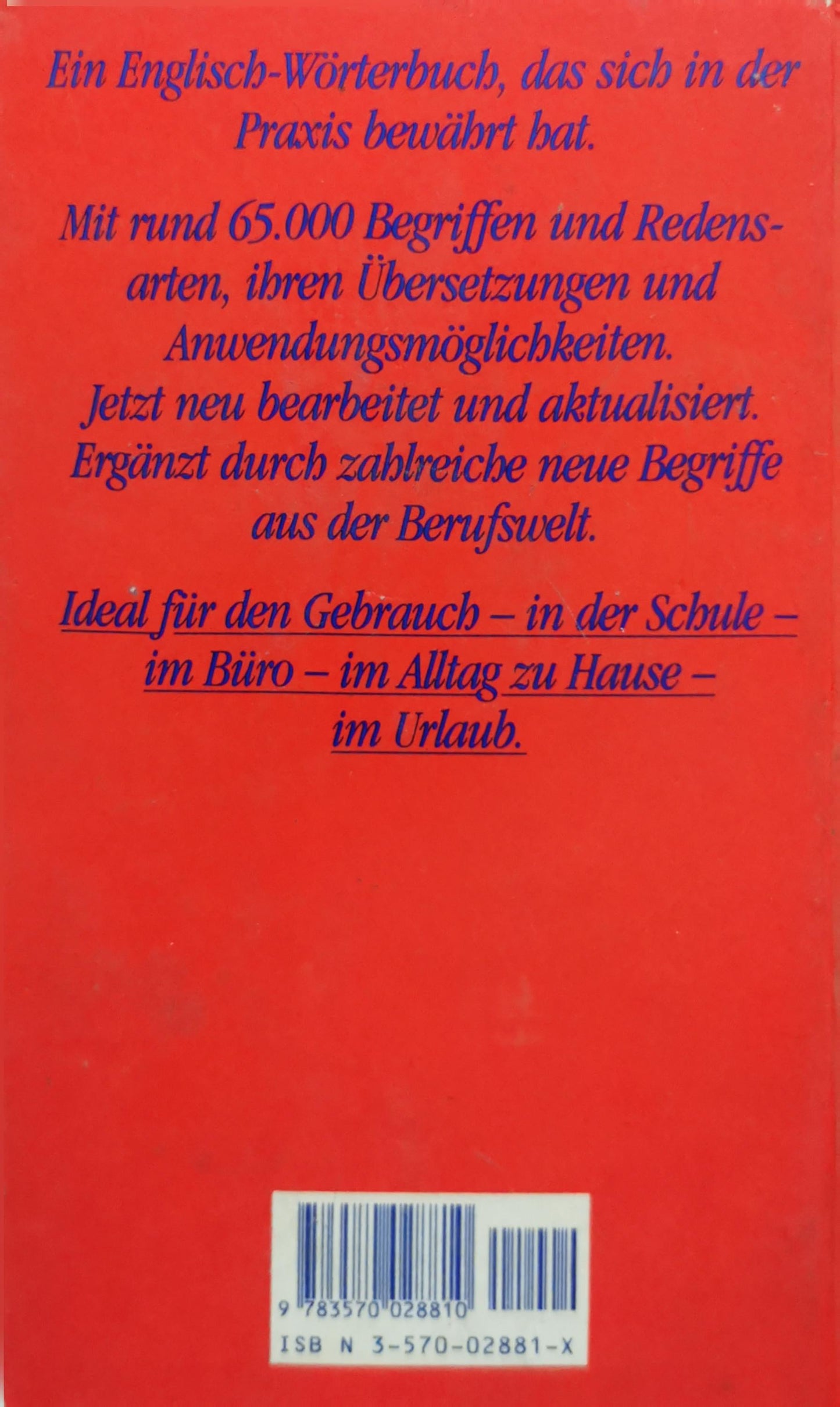 Englisch-Deutsch Deutsch-Englisch: Bearbeitete Neuauflage