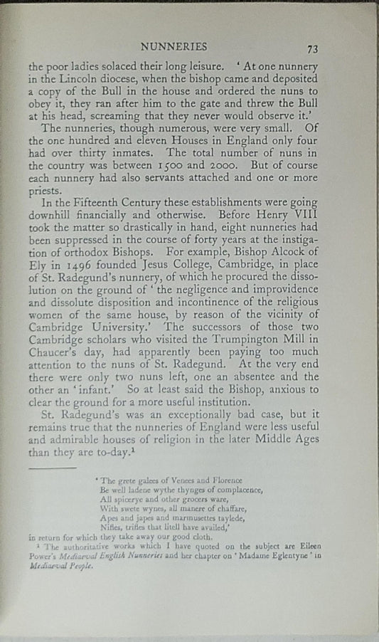 ENGLISH SOCIAL HISTORY: A Survey of Six Centuries Chaucer to Queen Victoria
