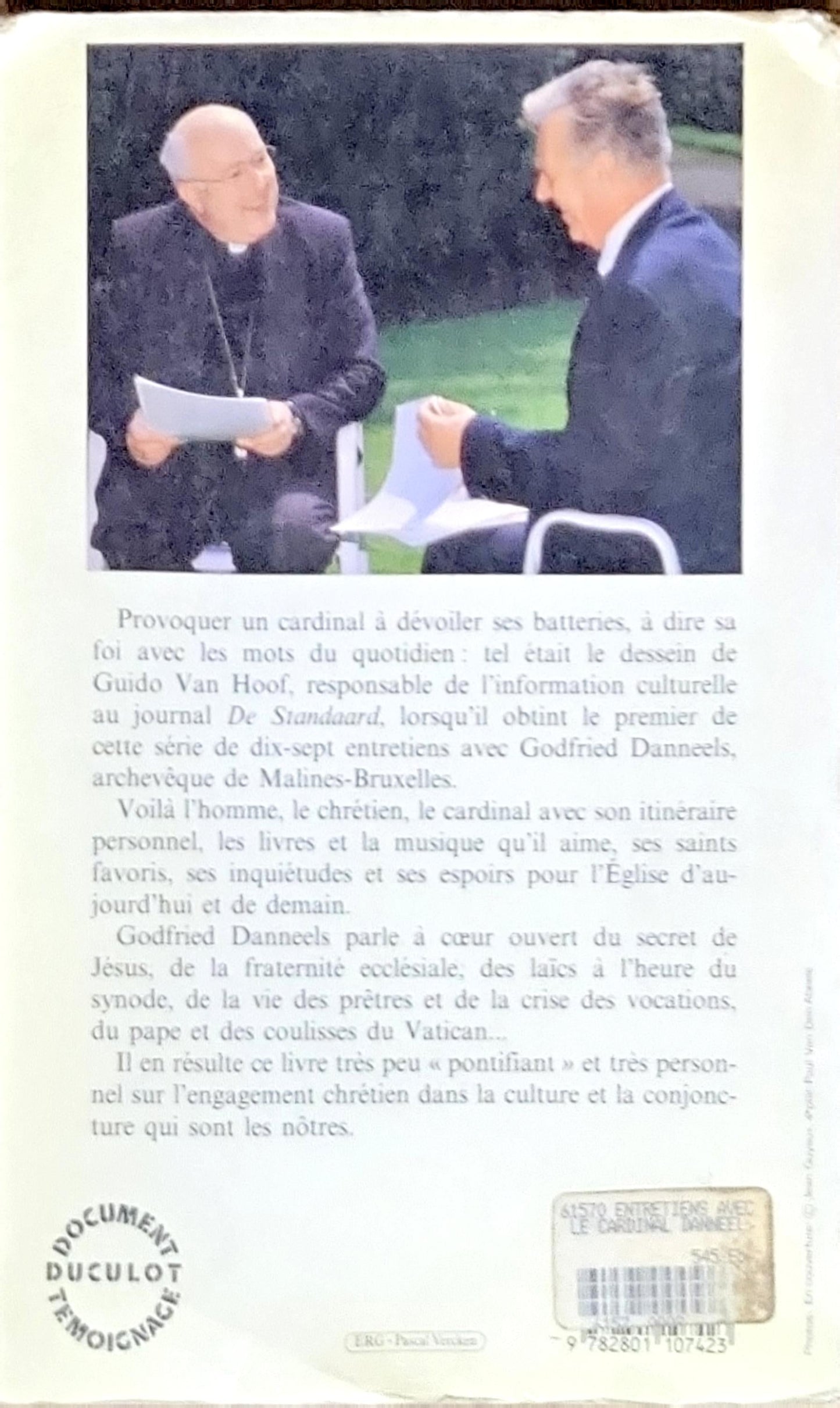 entretien avec le Cardinal Danneels