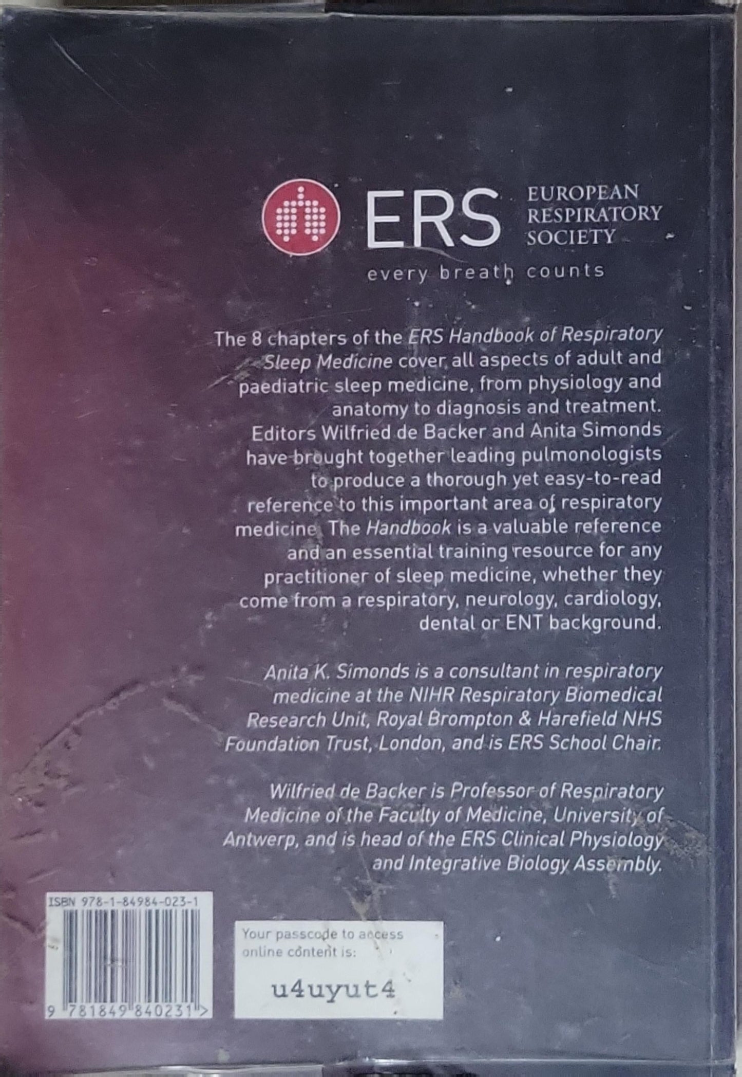 ERS Handbook: Respiratory Sleep Medicine