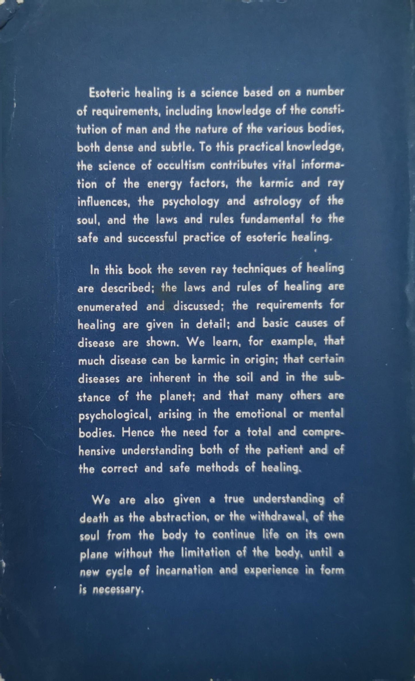 Esoteric Healing By Alice A. Bailey