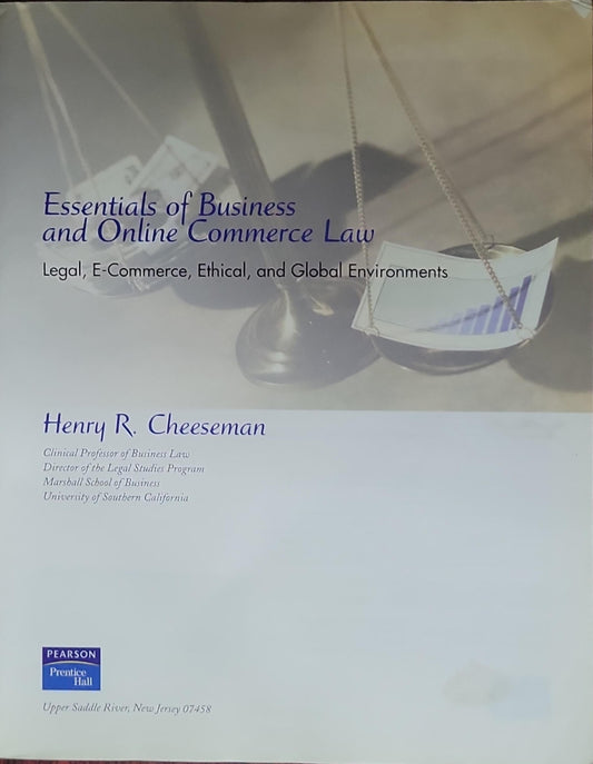 Essentials of Business and Online Commerce Law