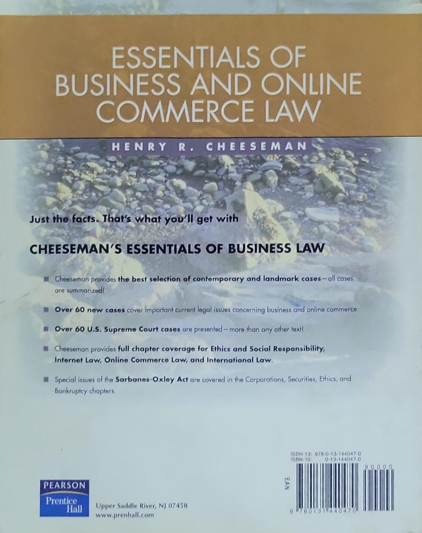 Essentials of Business and Online Commerce Law