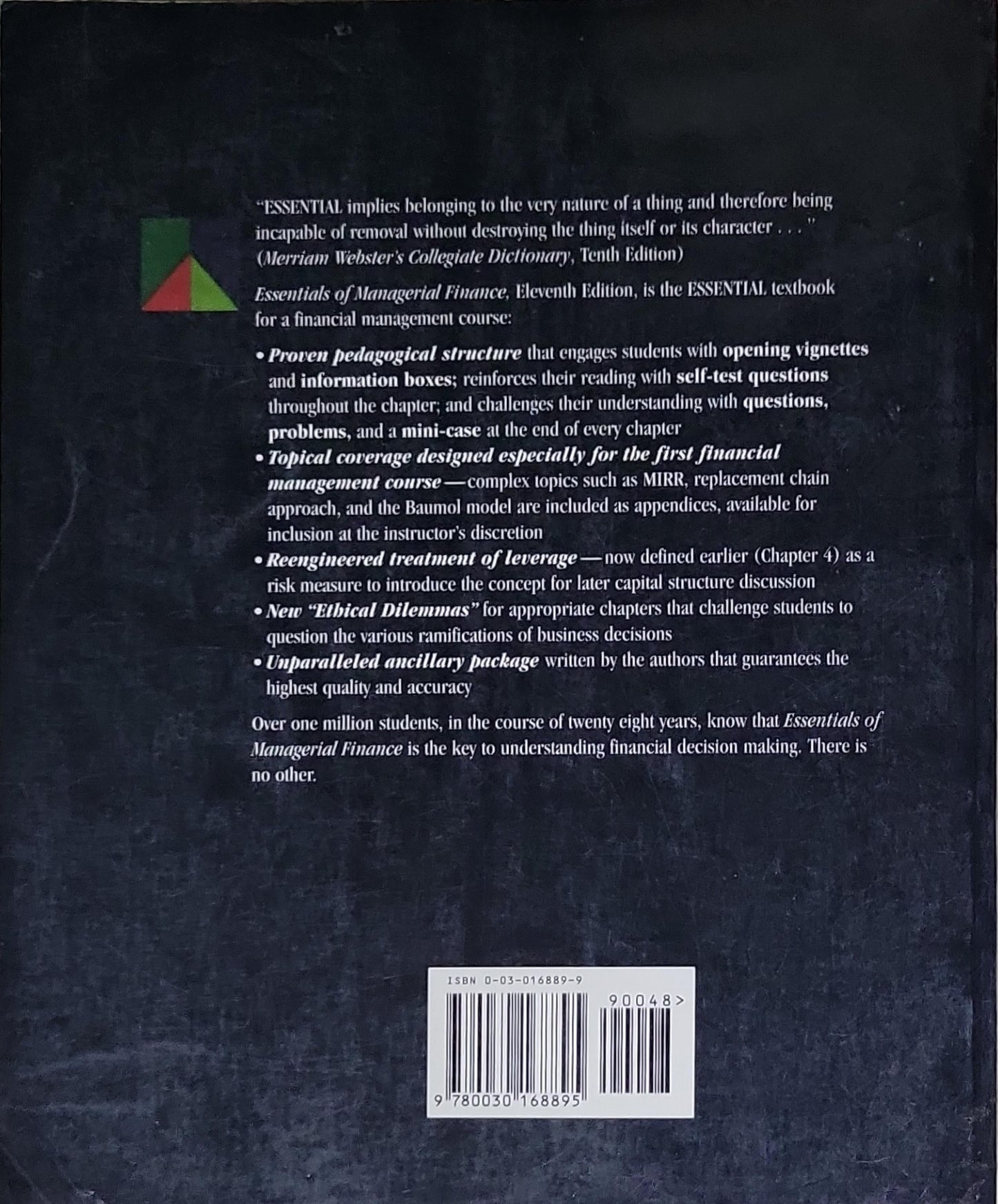 Essentials of Managerial Finance: Eleventh Edition