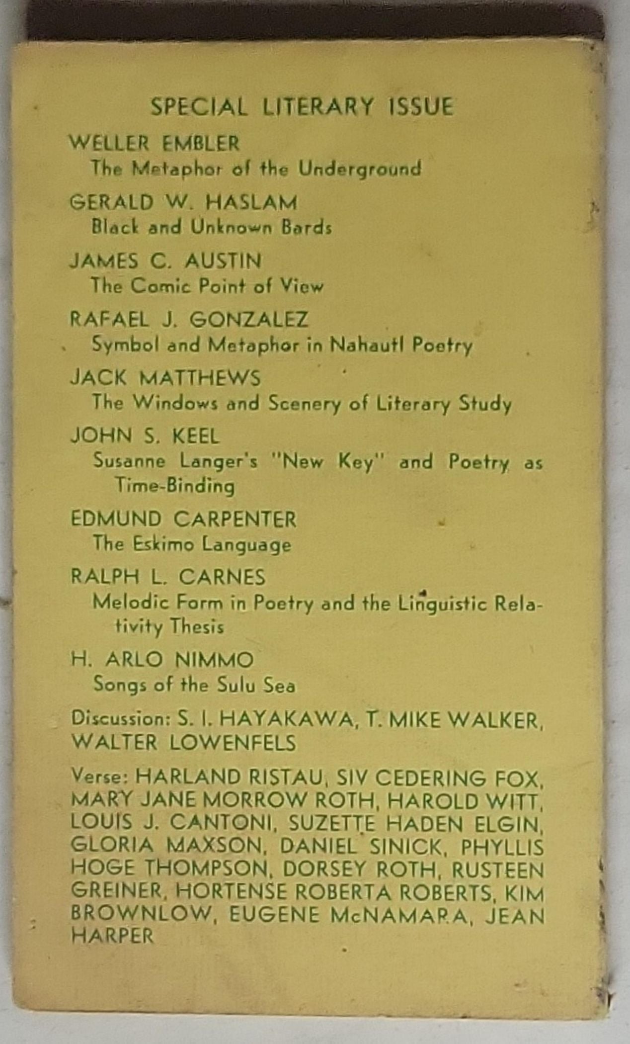 ETC: A Review of General Semantics: Vol. XXV, No. 4 (December 1968)