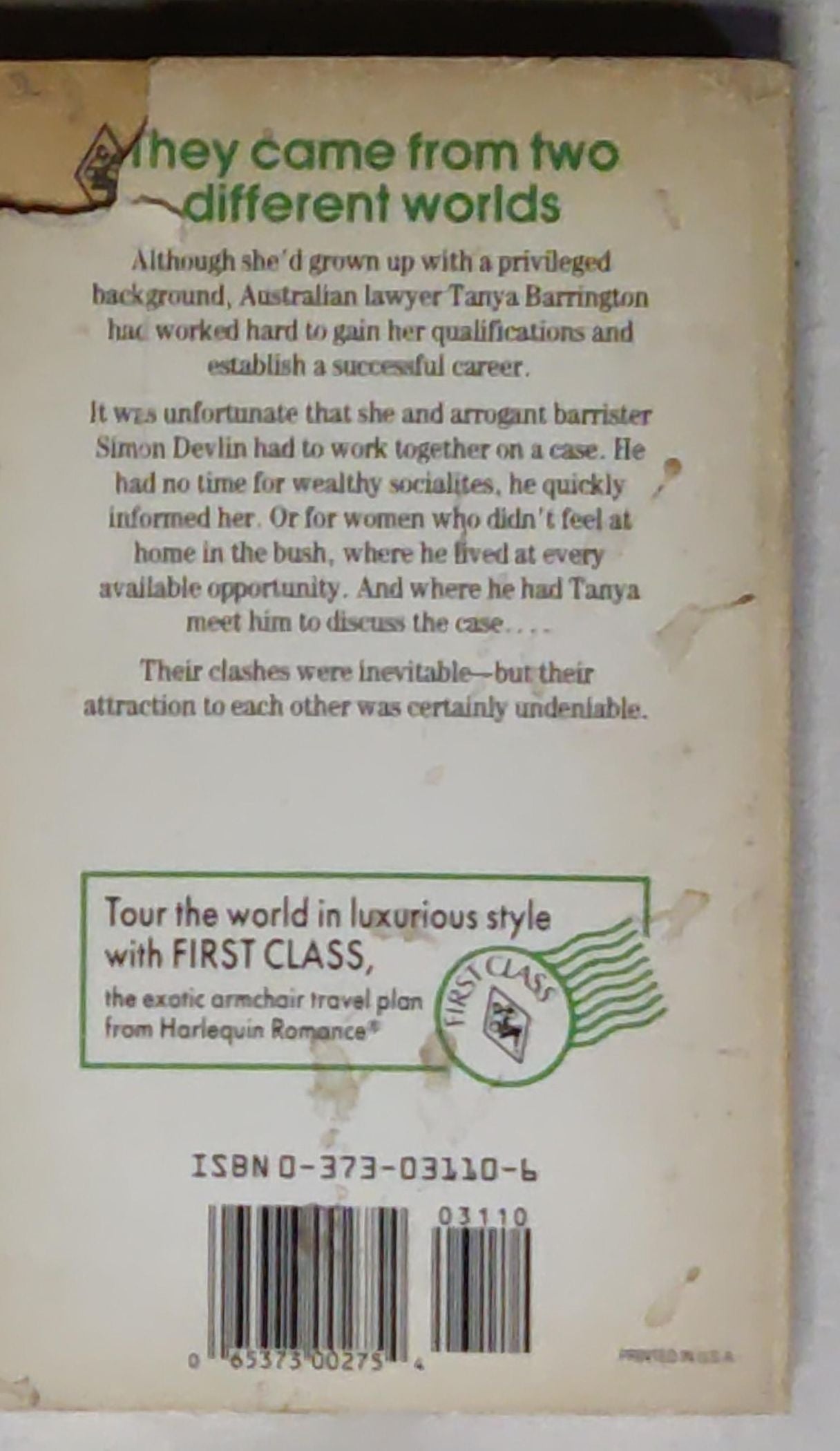 Fair Trial: Harlequin Romance No. 3110