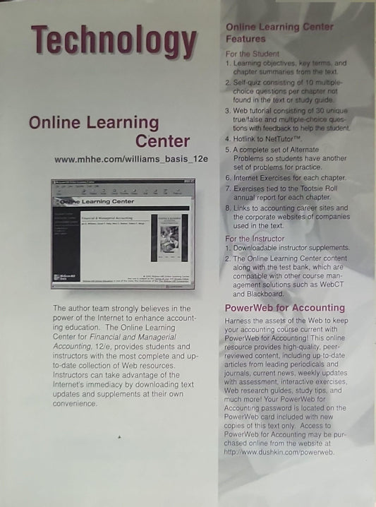 Financial & Managerial Accounting: The Basis for Business Decisions