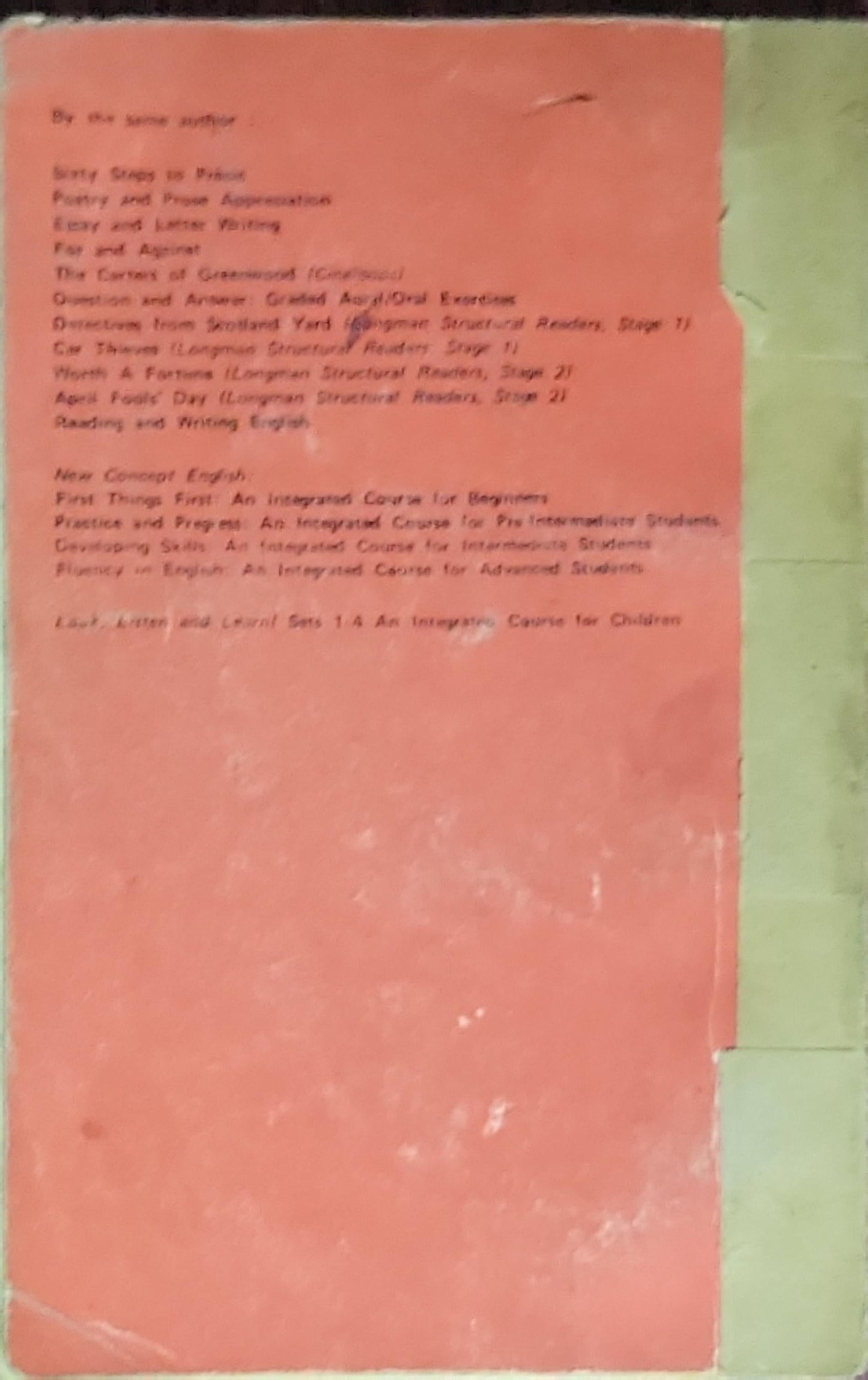 First Book in Comprehension, Précis and Composition