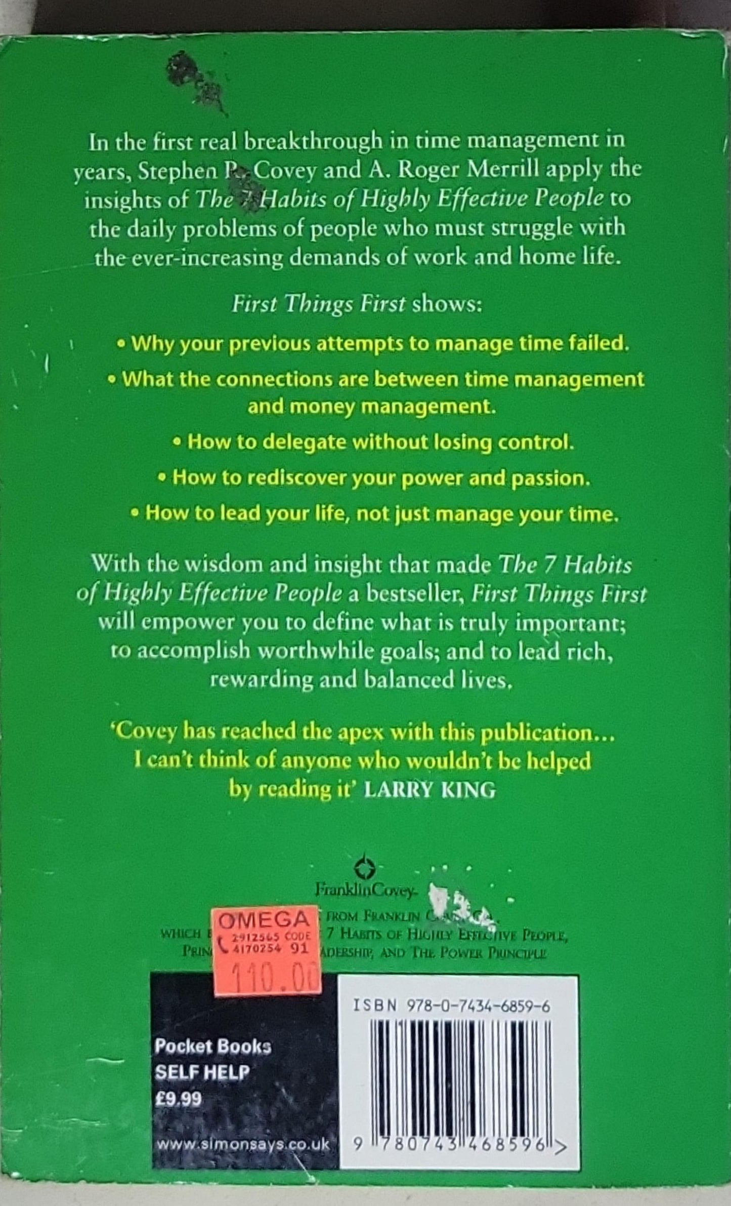 First Things First: Coping with the ever-increasing demands of the workplace