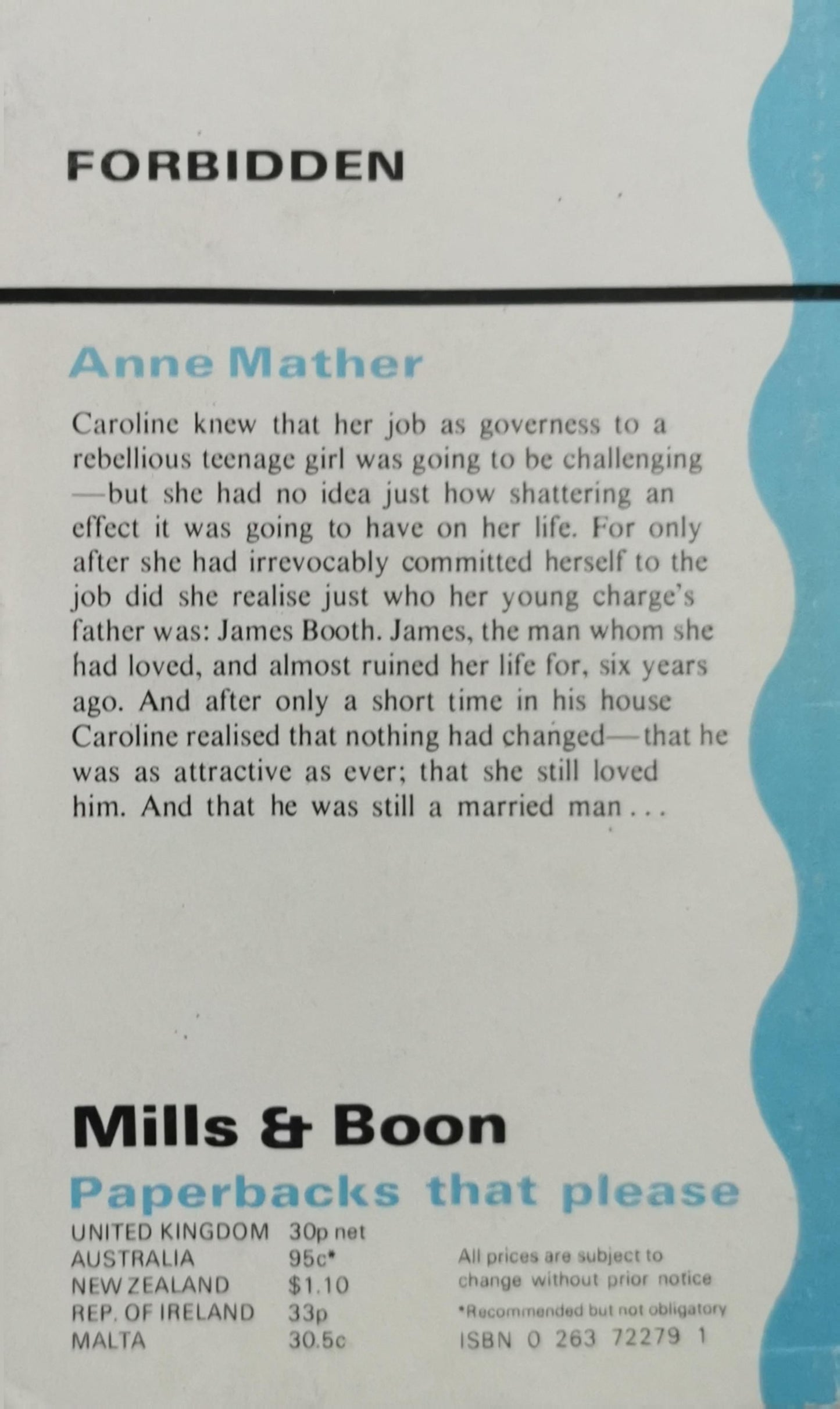 Forbidden By Anne Mather