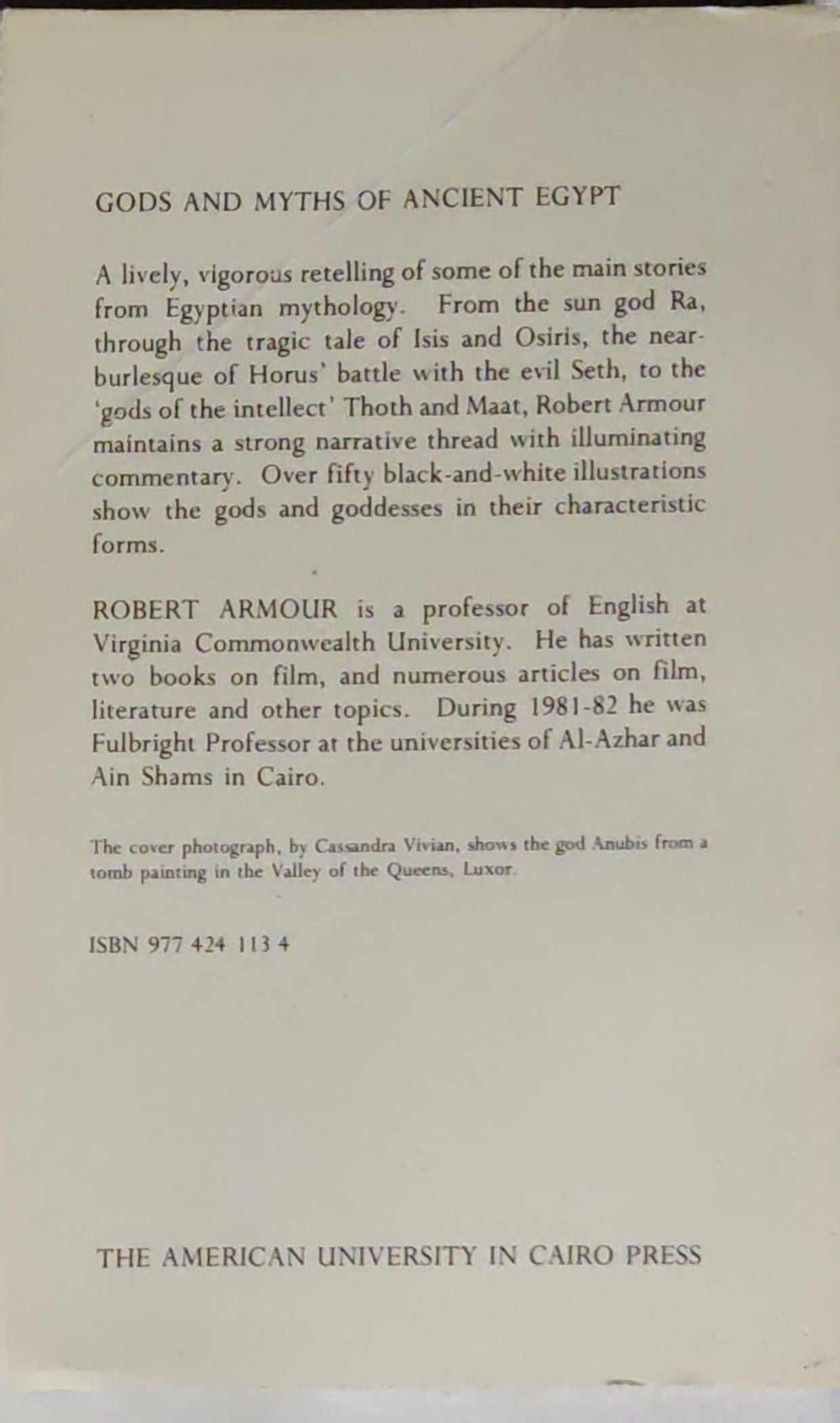 Gods and Myths of Ancient Egypt
