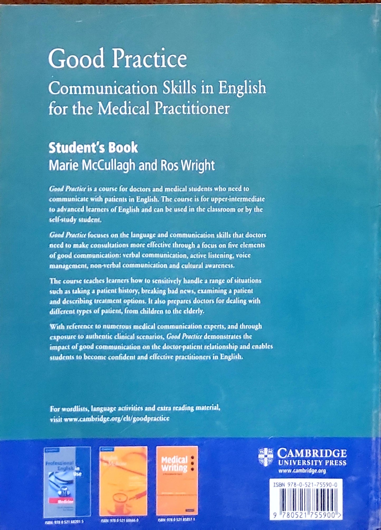 Good Practice: Communication Skills in English for the Medical Practitioner