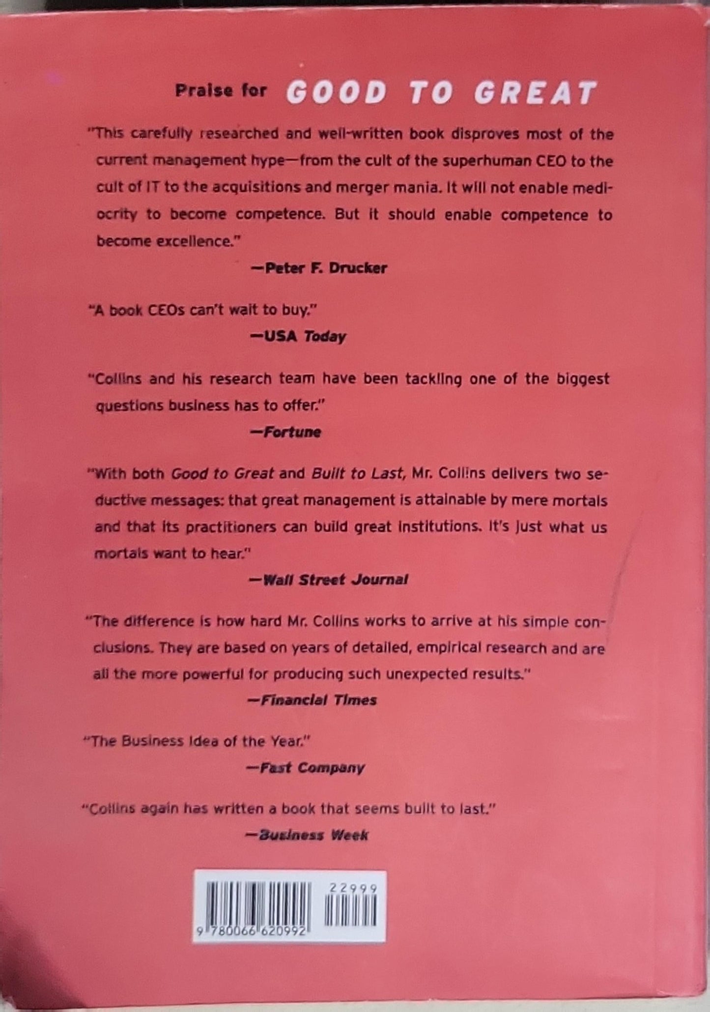 Good to Great: Why Some Companies Make the Leap... and Others Don't