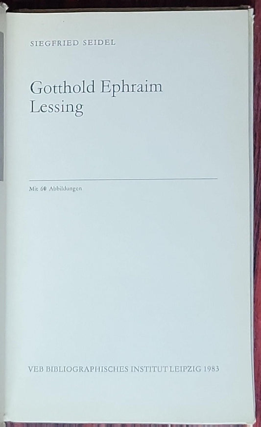 Gotthold Ephraim Lessing: Bildbiographie