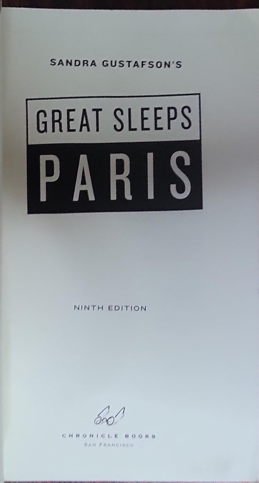 Great Sleeps Paris