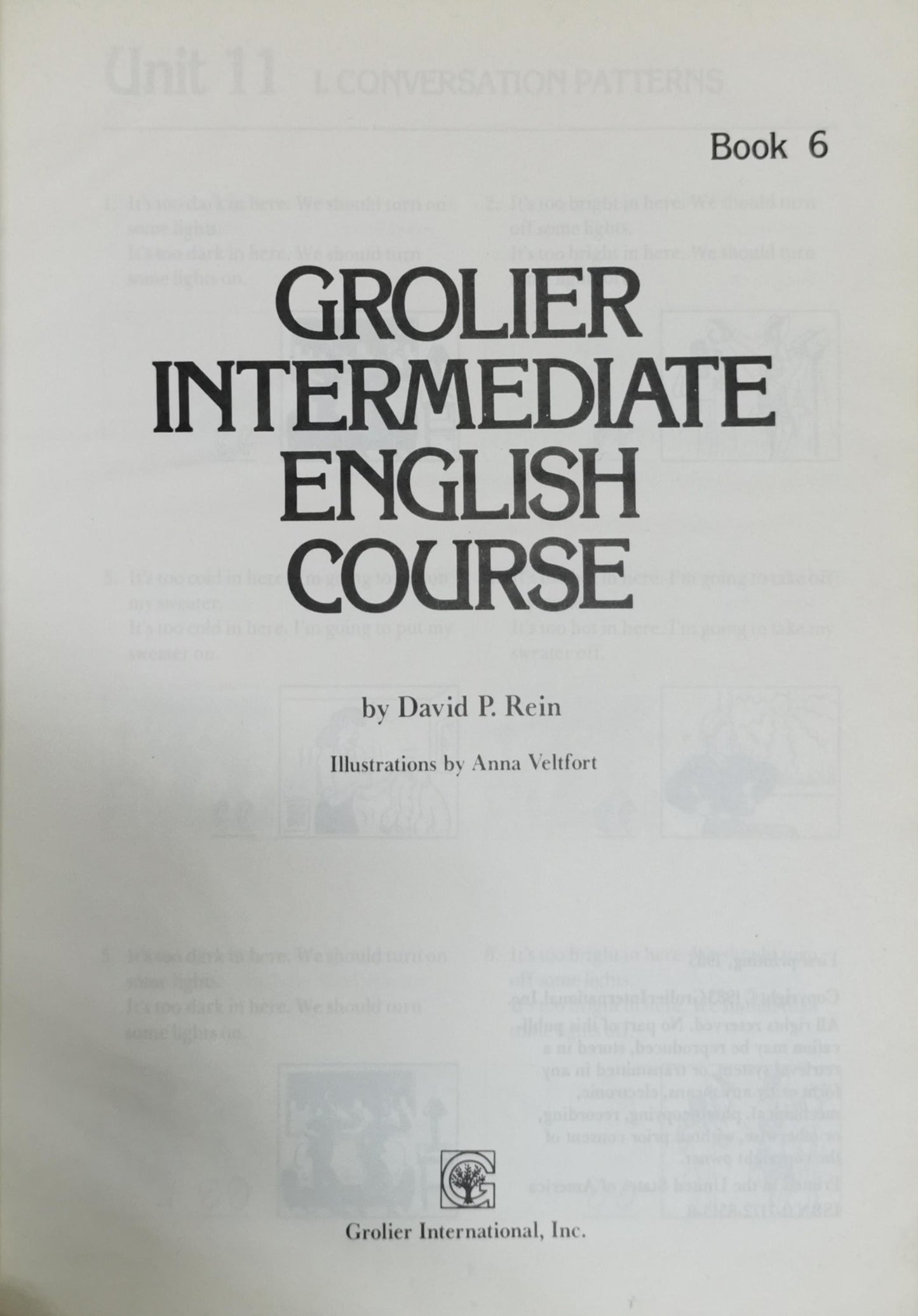 Grolier Intermediate English Course: Book 6 By David P. Rein
