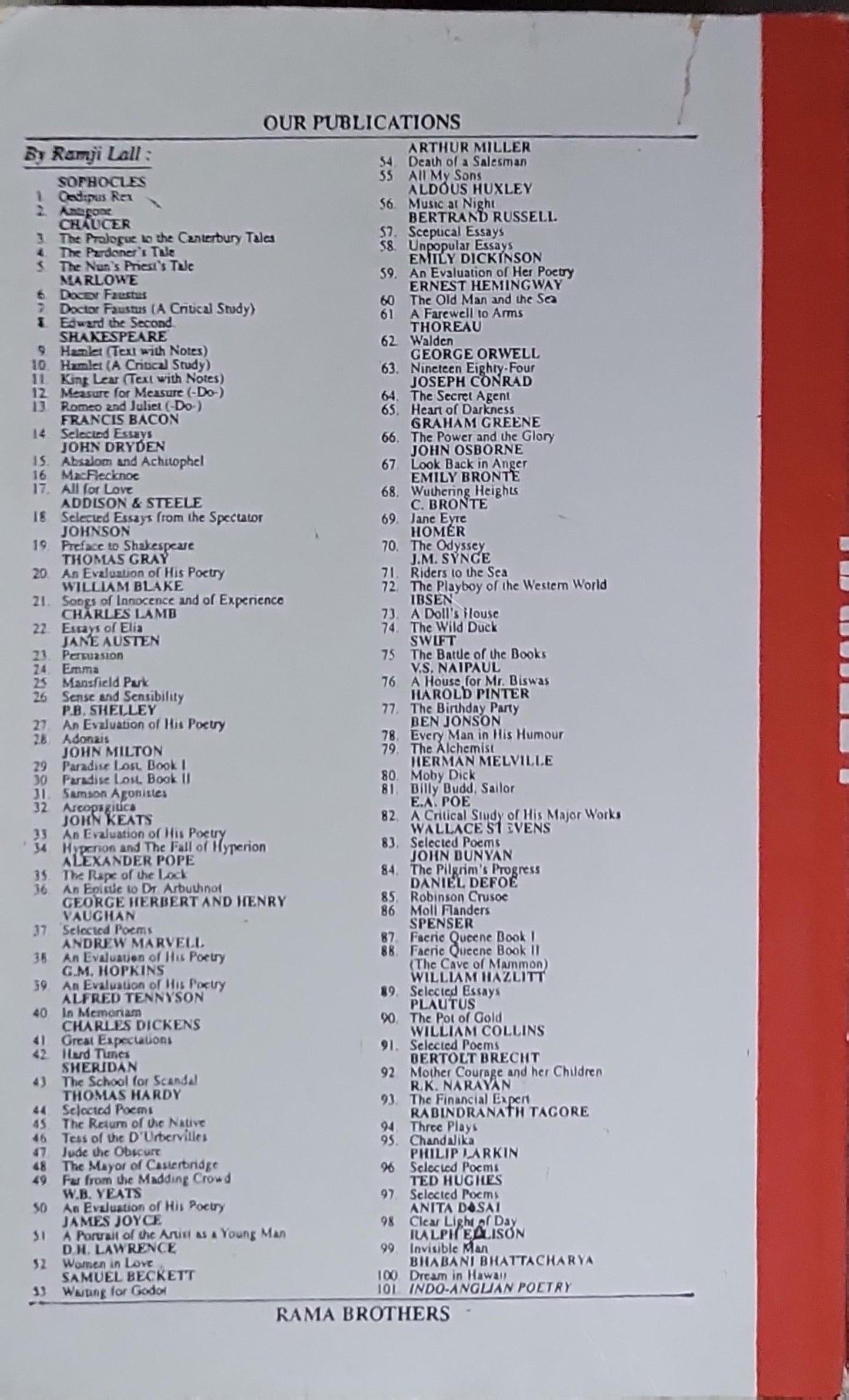 HAMLET: A Critical Study