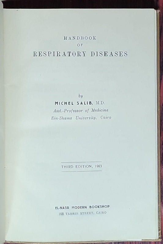 Handbook of Respiratory Diseases: (Third Edition)