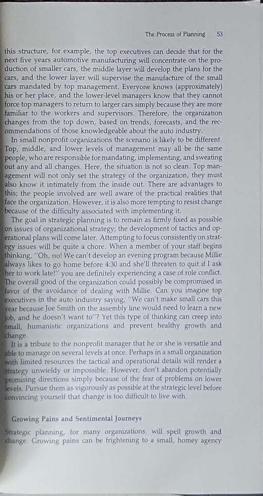 Handbook of Strategic Planning for Nonprofit Organizations