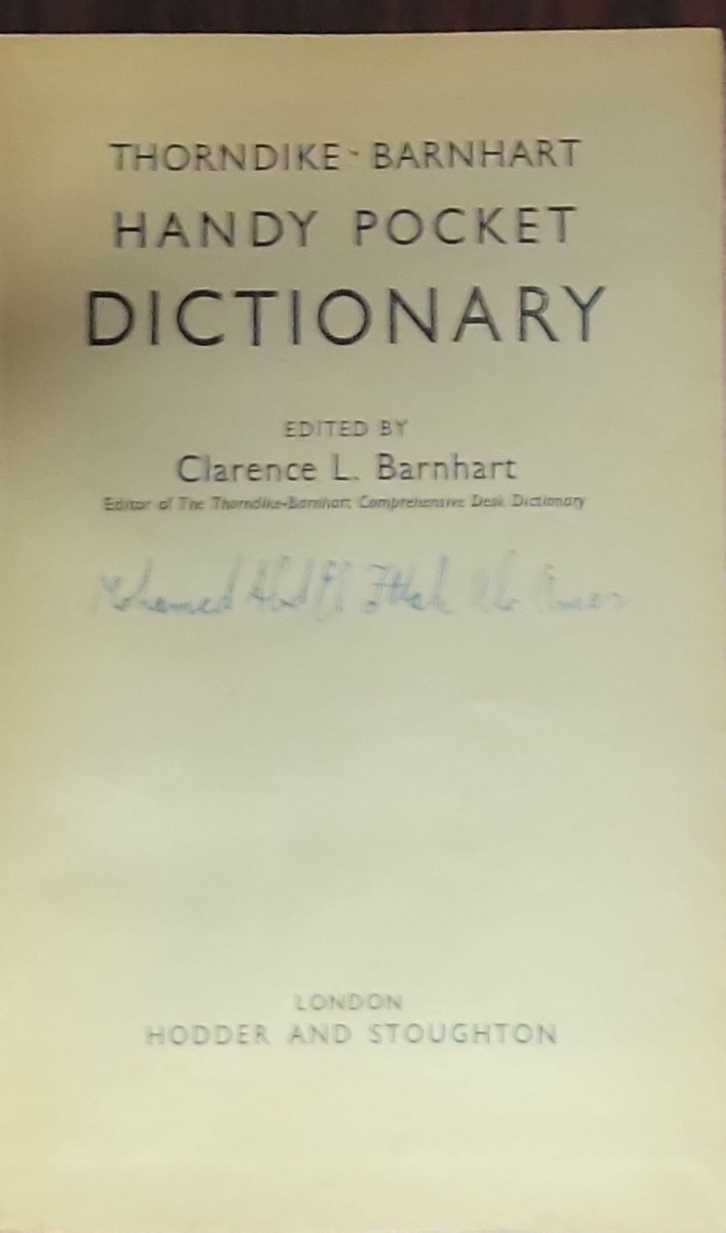 Handy Pocket Dictionary