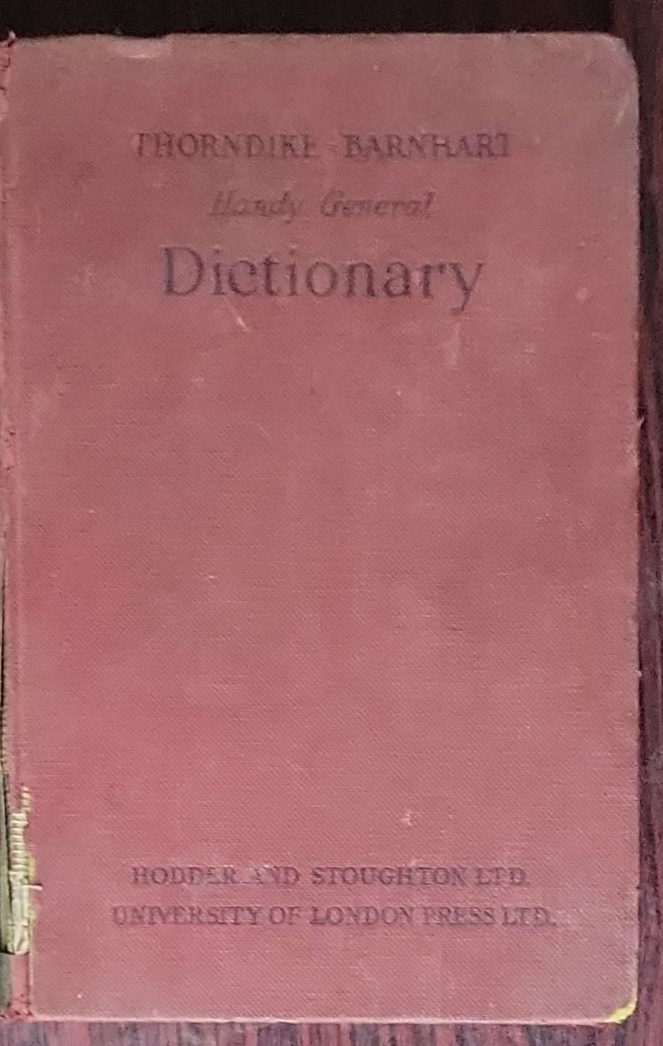 Handy Pocket Dictionary: Thorndike Barnhart (edited by Clarence L. Barnhart)