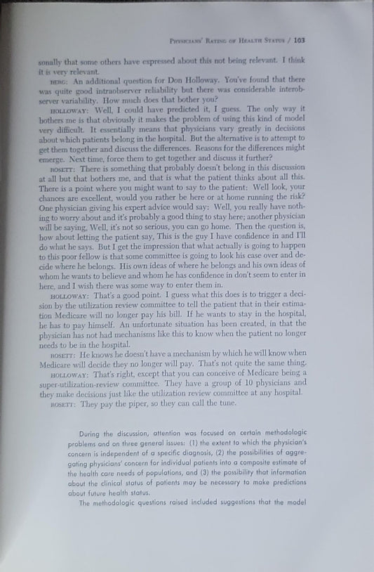 health status indexes