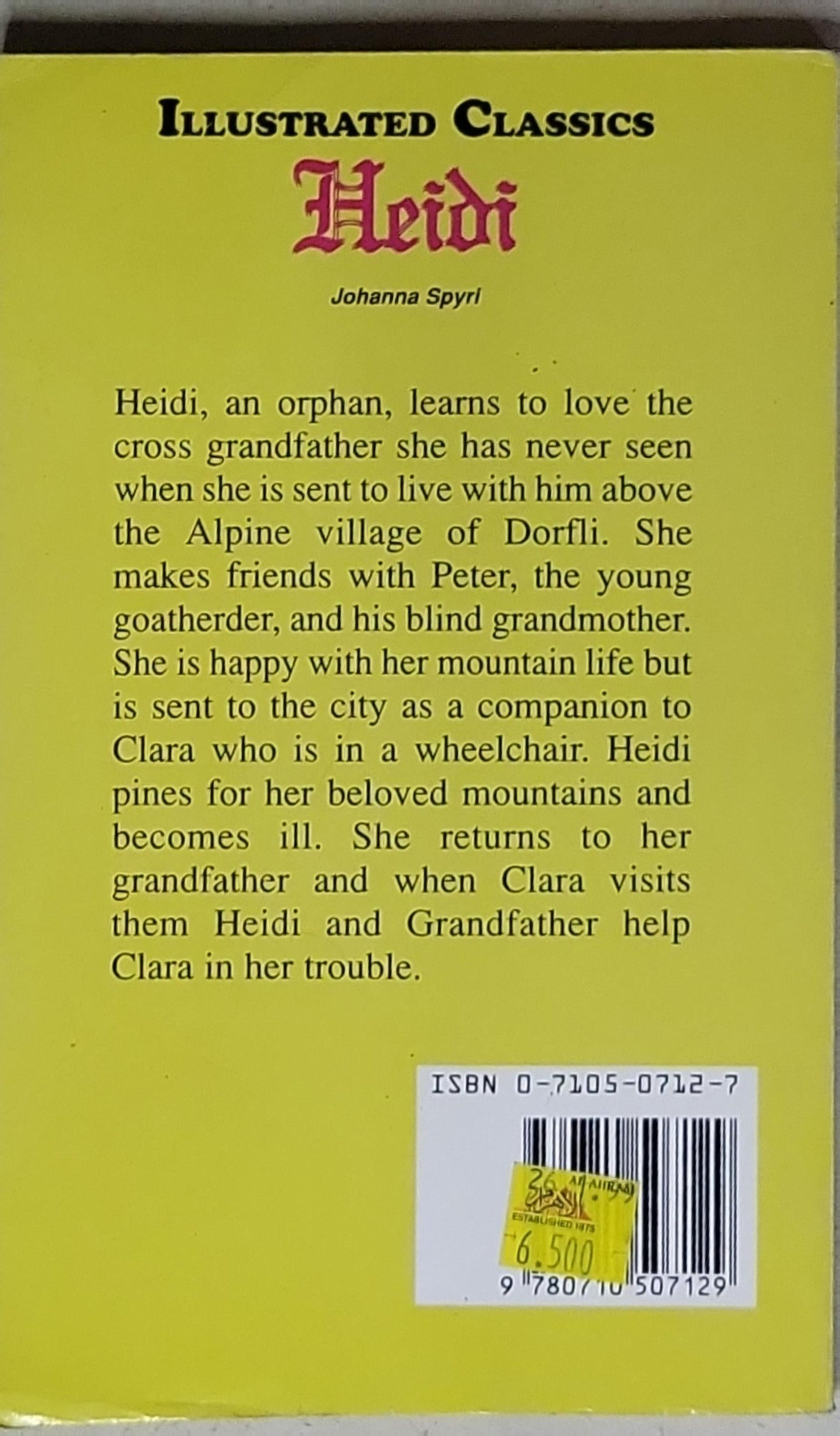 Heidi: Illustrated Classics