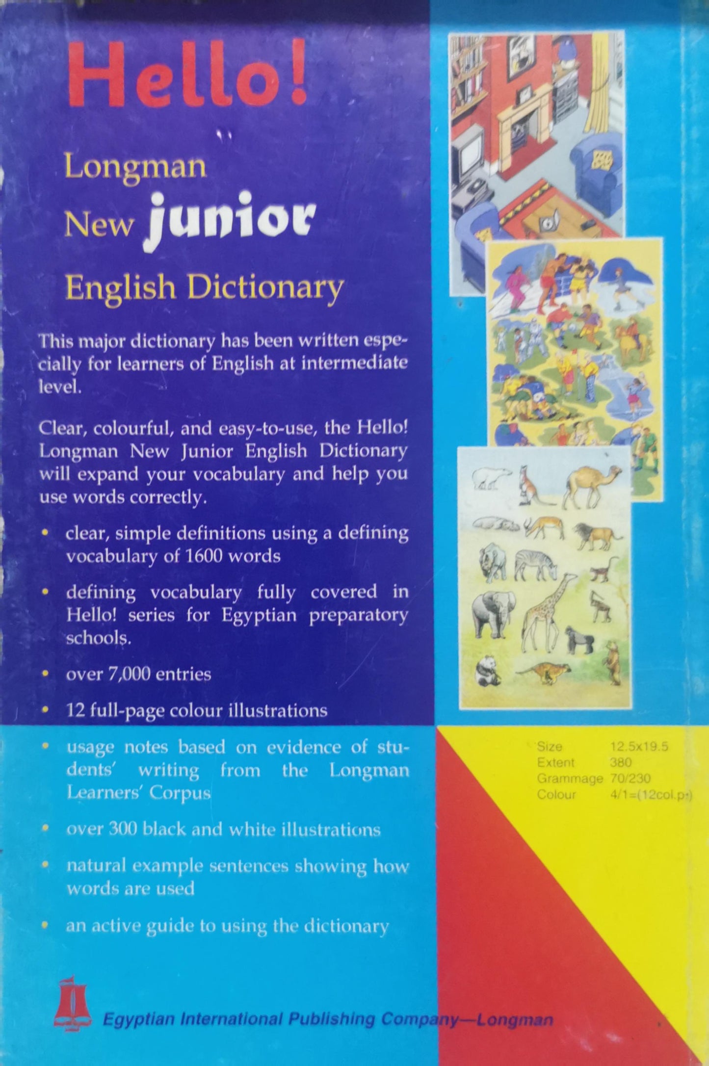 Hello!: Longman New junior English Dictionary By Longman