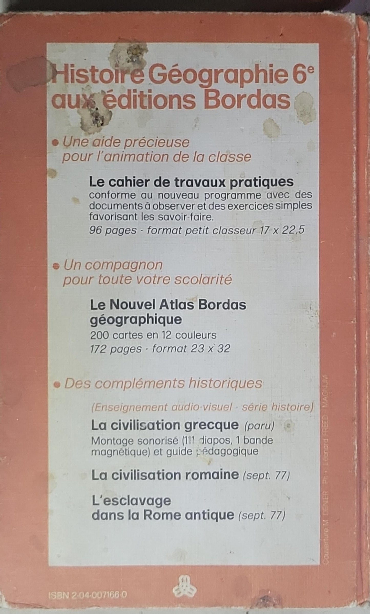 Histoire Géographie 6e: aux éditions Bordas