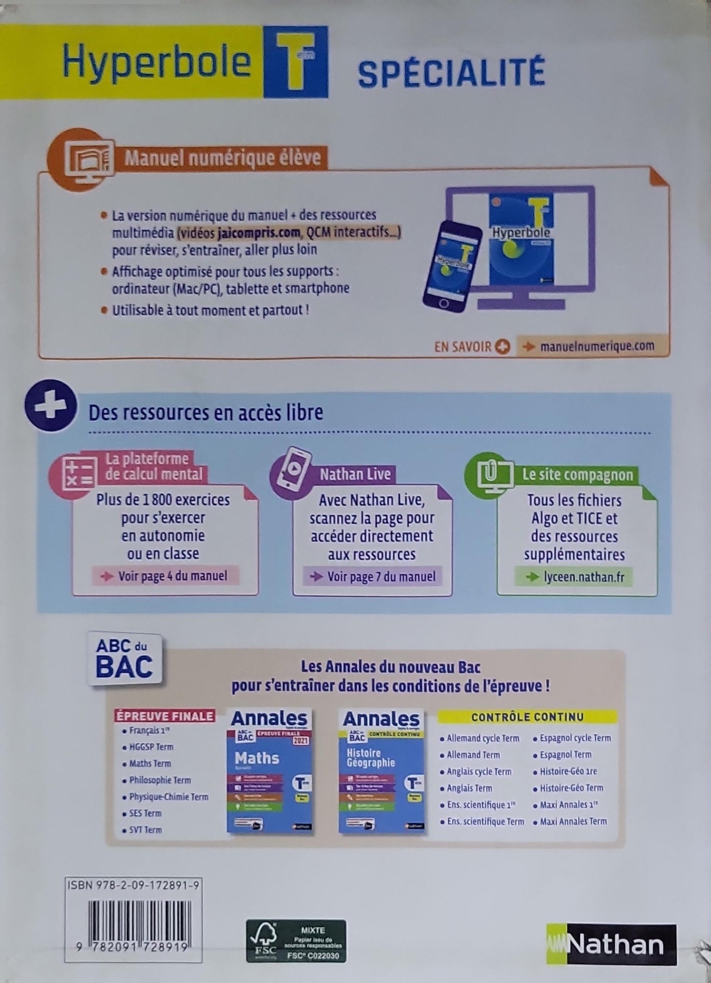 Hyperbole: Mathématiques SPÉCIALITÉ