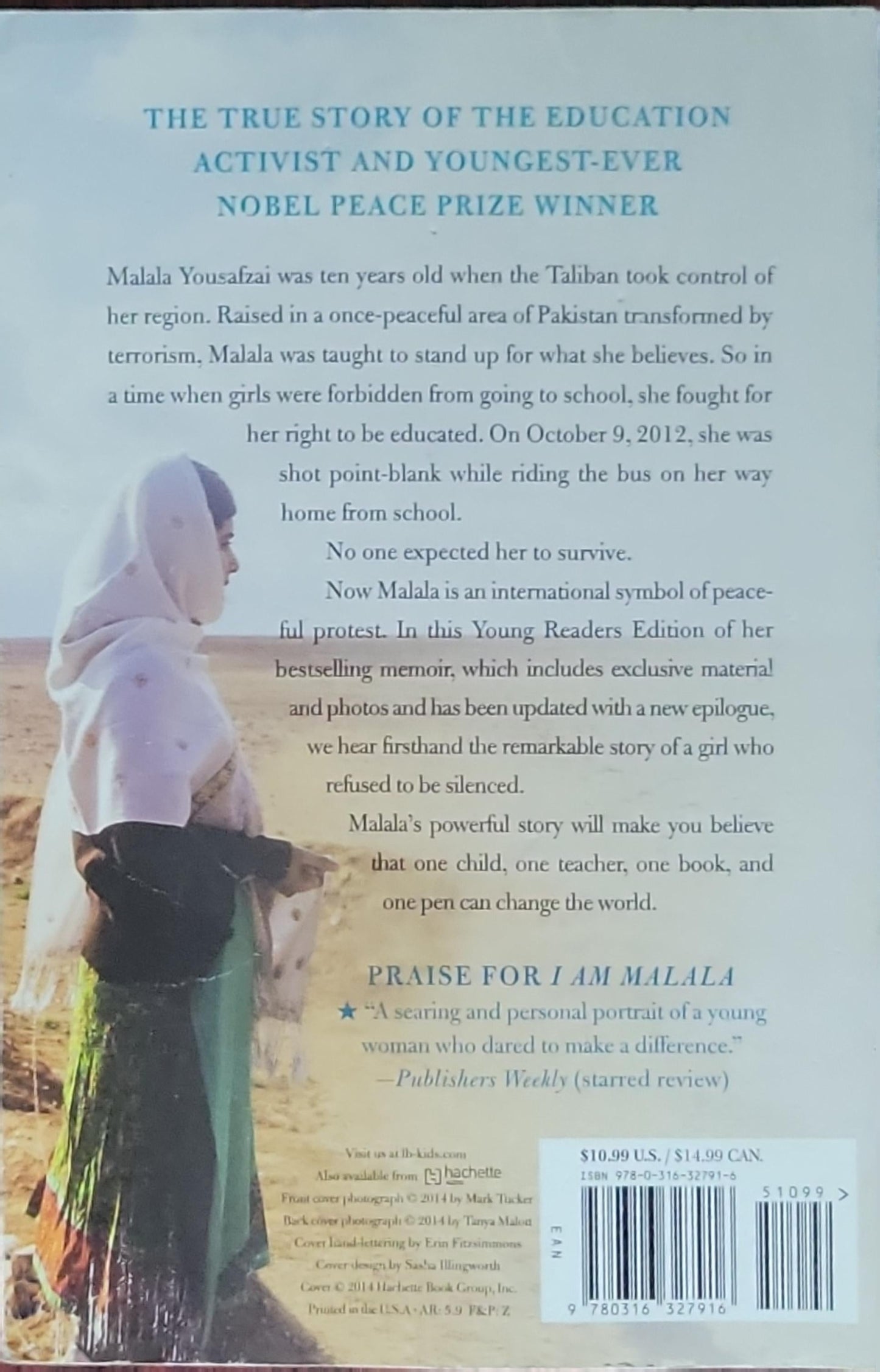 I Am Malala: How One Girl Stood Up for Education and Changed the World