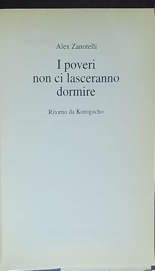 I poveri non ci lasceranno dormire: Ritorno da Korogocho