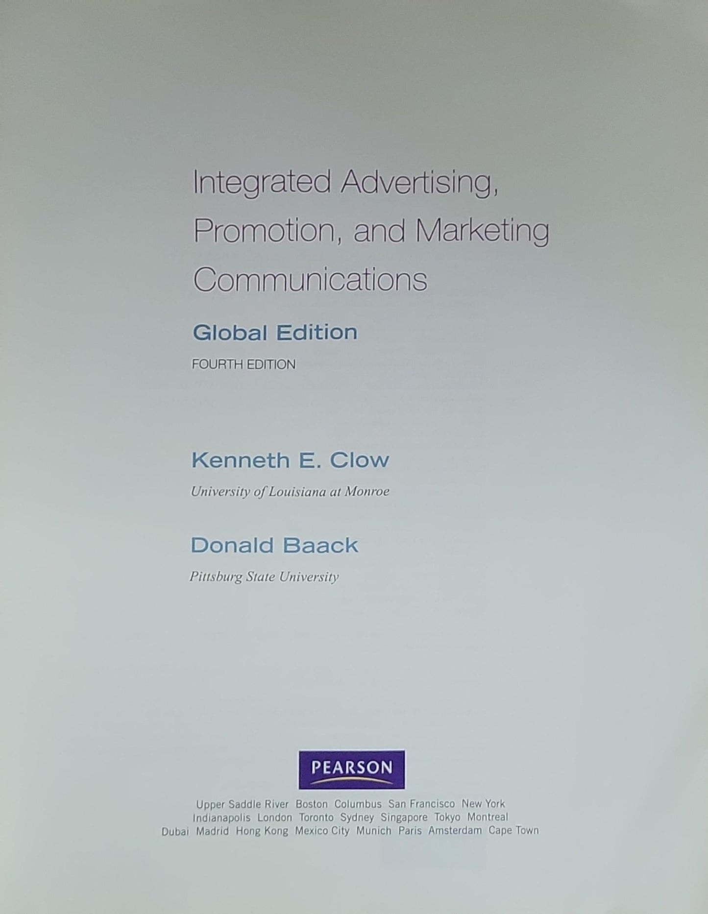 Integrated Advertising, Promotion, and Marketing Communications