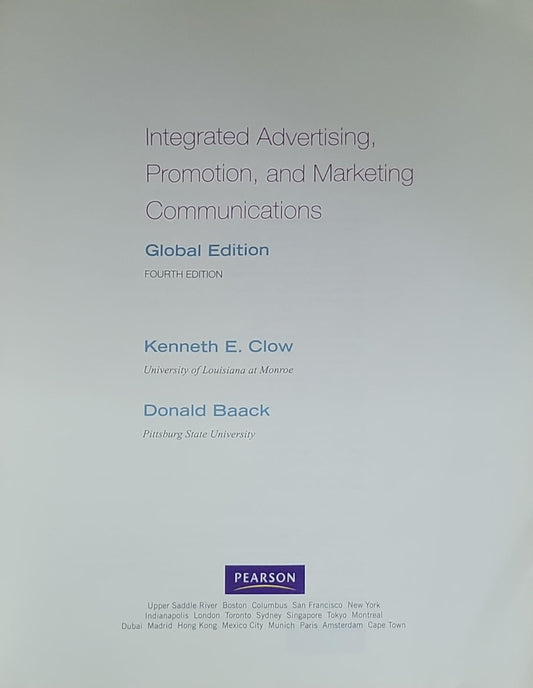 Integrated Advertising, Promotion, and Marketing Communications