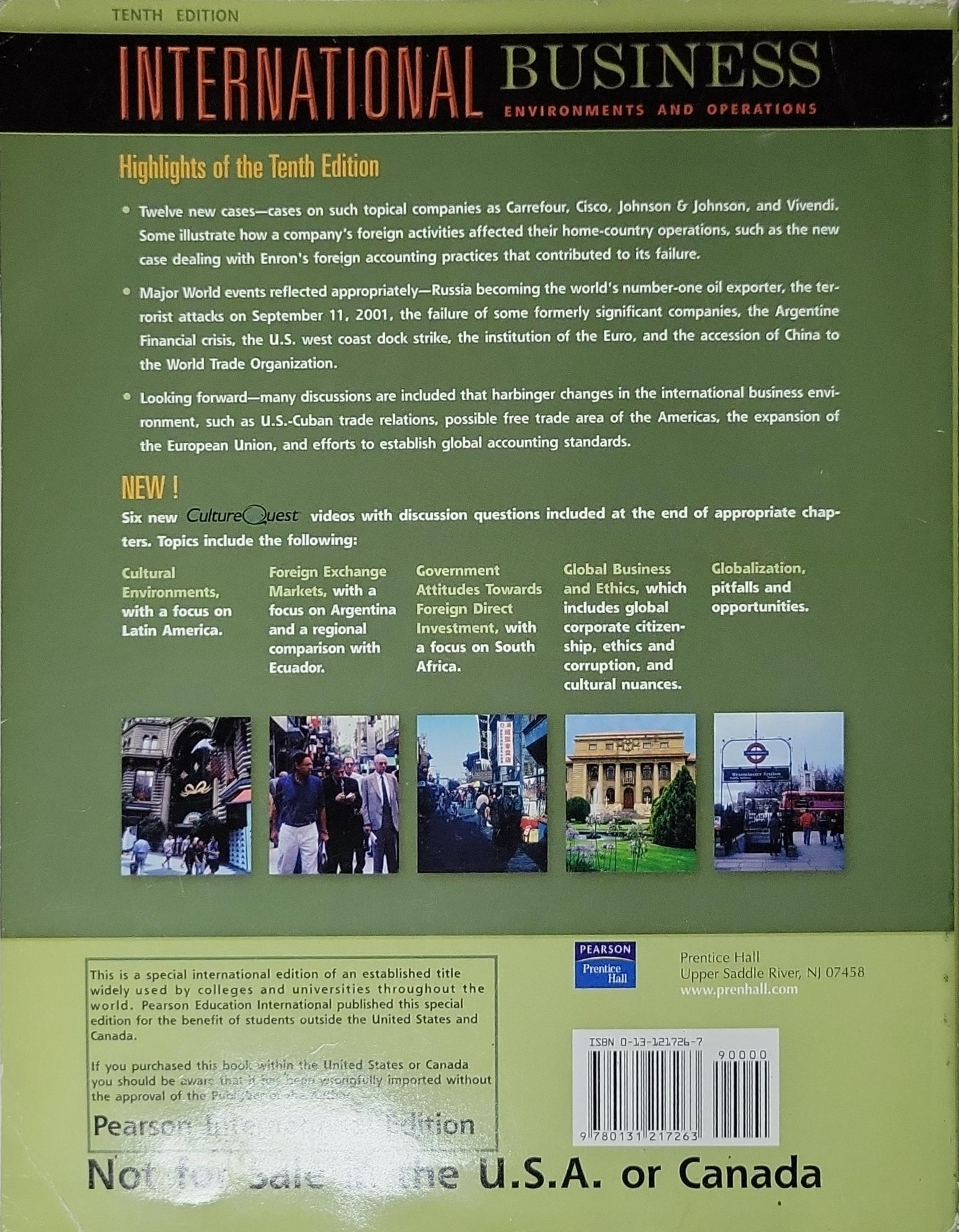 International: Business By John D. Daniels and Lee H. Radebaugh and Daniel P. Sullivan