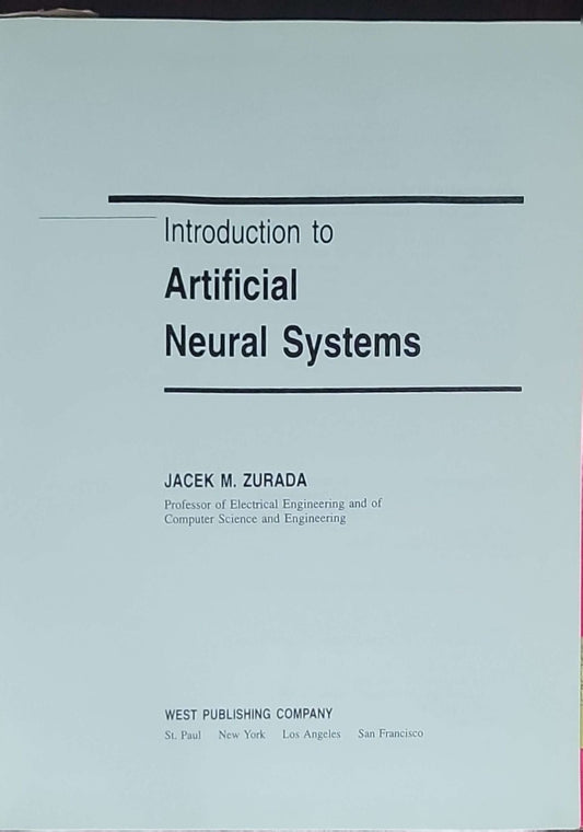 Introduction to Artificial Neural Systems
