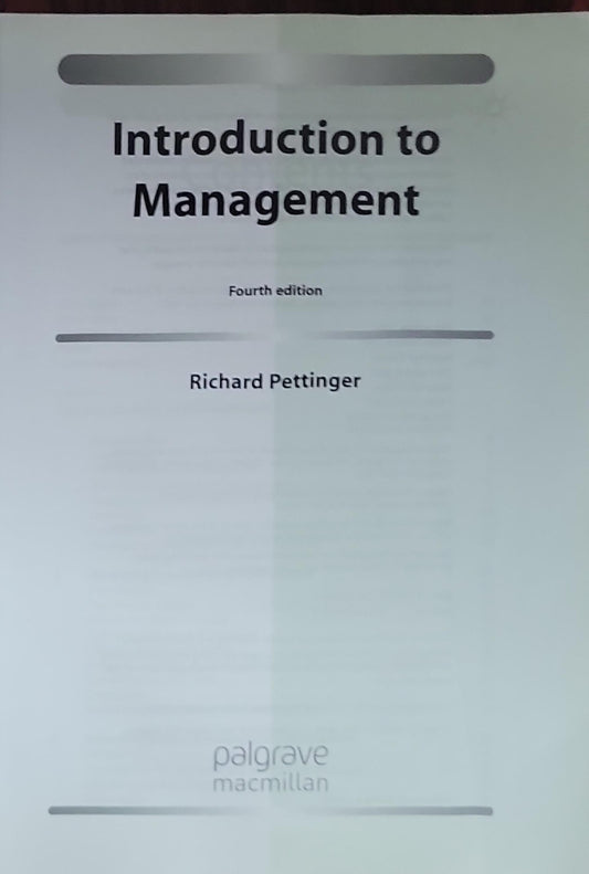 Introduction to Management