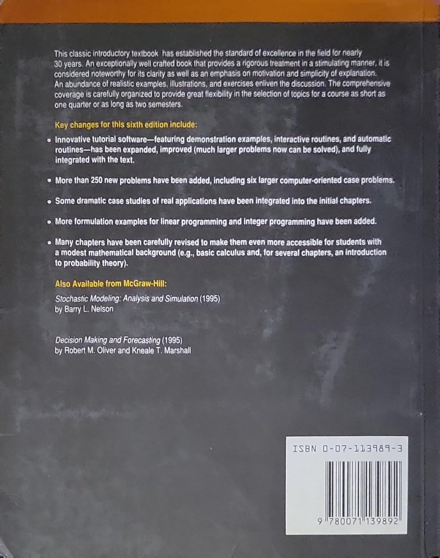 Introduction to Operations Research: Sixth Edition