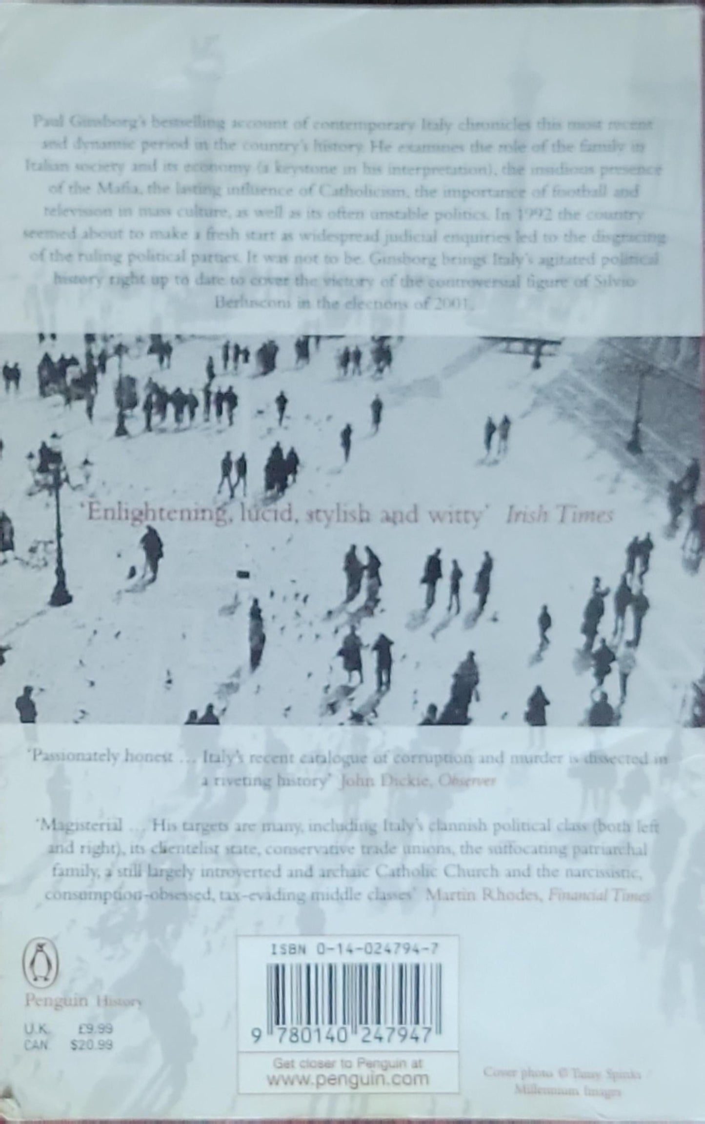 Italy and Its Discontents: Family, Civil Society, State 1980-2001
