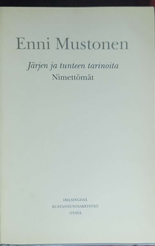 Järjen ja tunteen tarinoita. Nimettömät