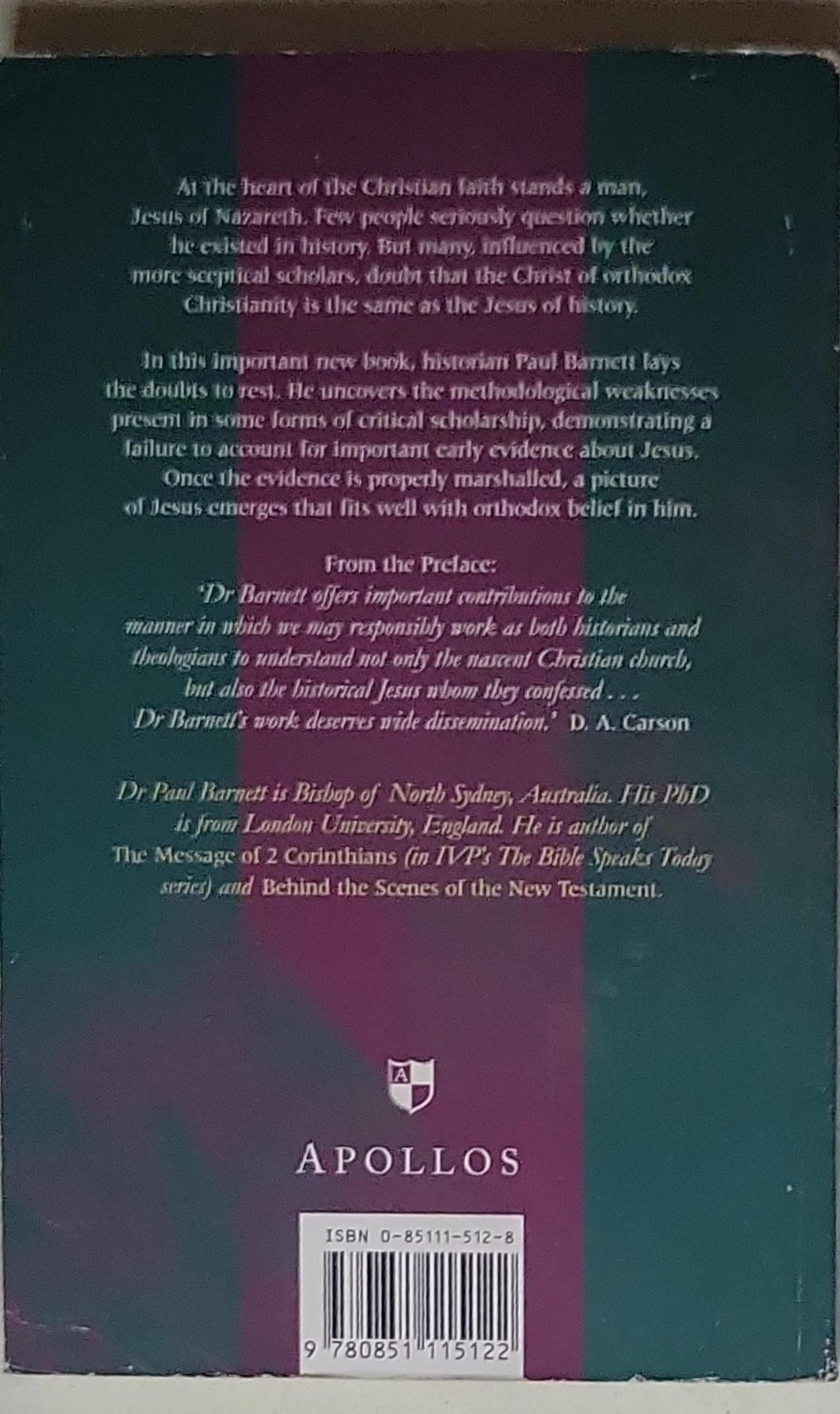 Jesus and the Logic of History: New Studies in Biblical Theology No. 3