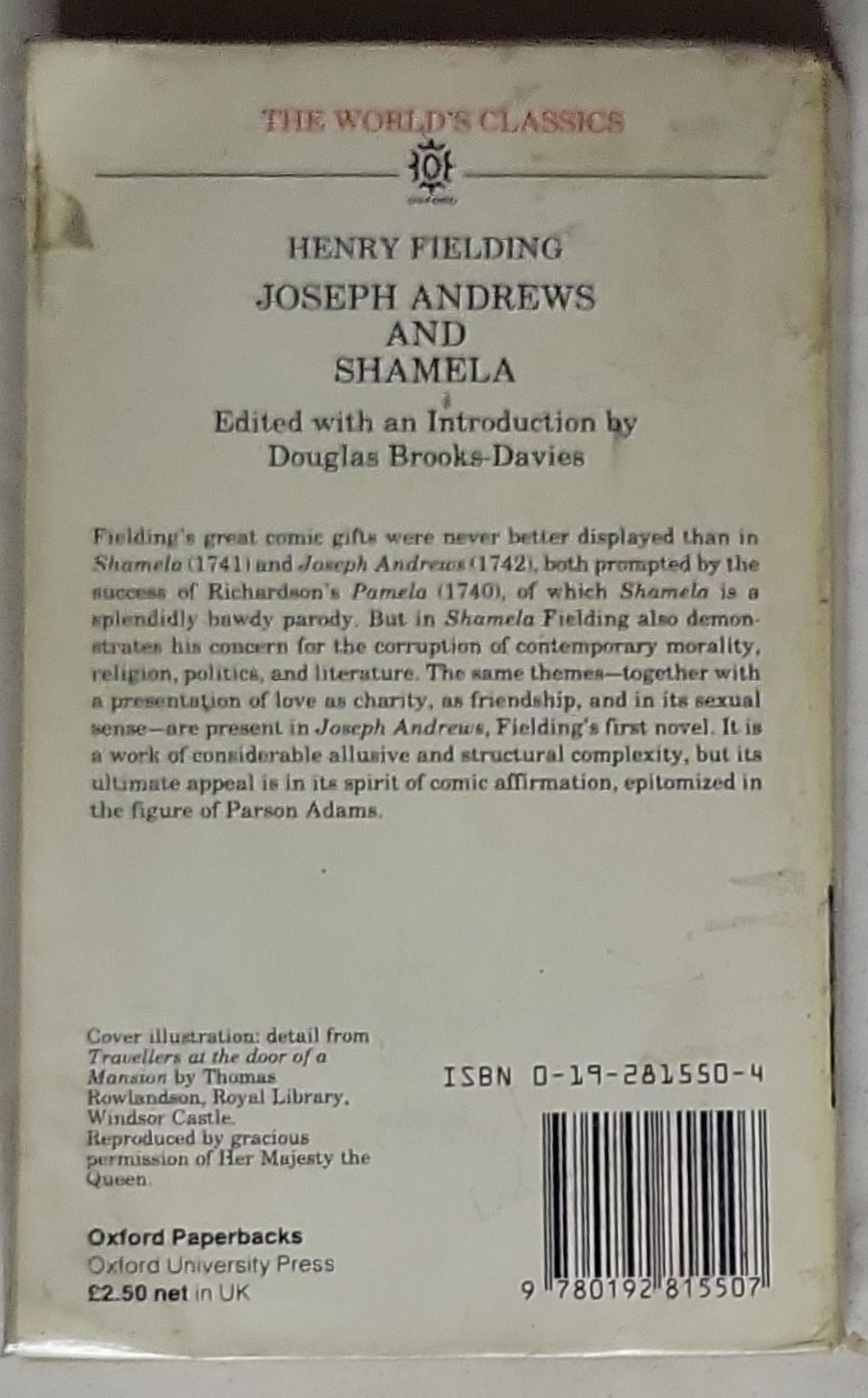 Joseph Andrews and Shamela